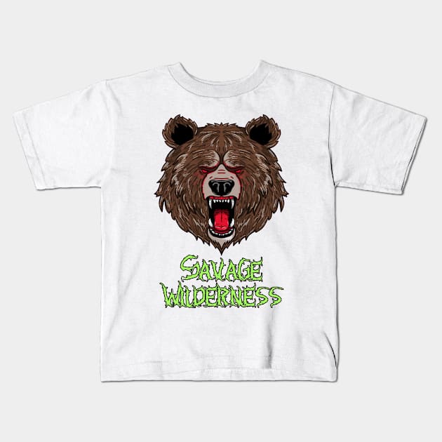 Savage Wilderness Kids T-Shirt by Silvana Collection